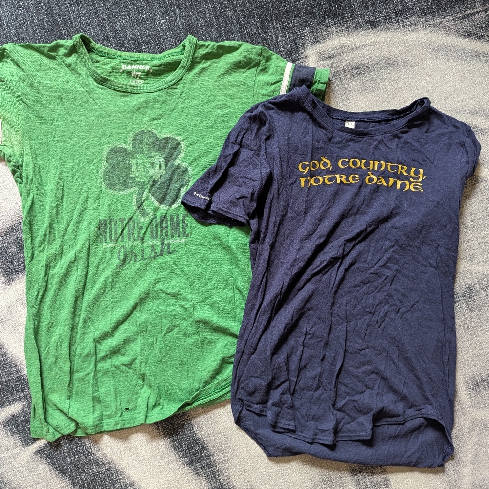 Pair Of Notre Dame T-Shirts